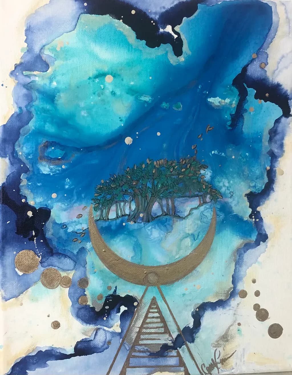 Cosmic Tree Moon