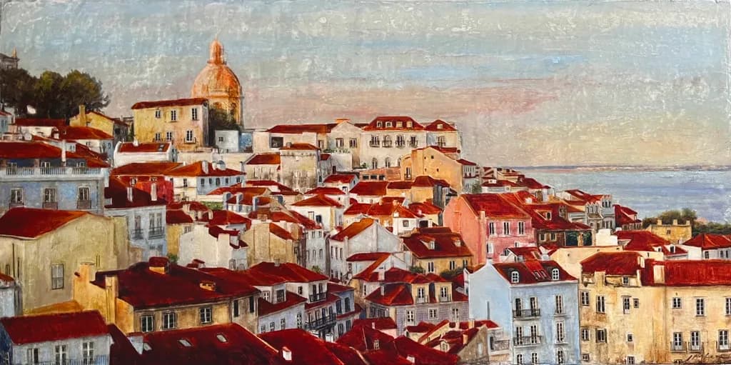 Whimsical Rooftops: A Colorful Journey Through Lisbon's Charm