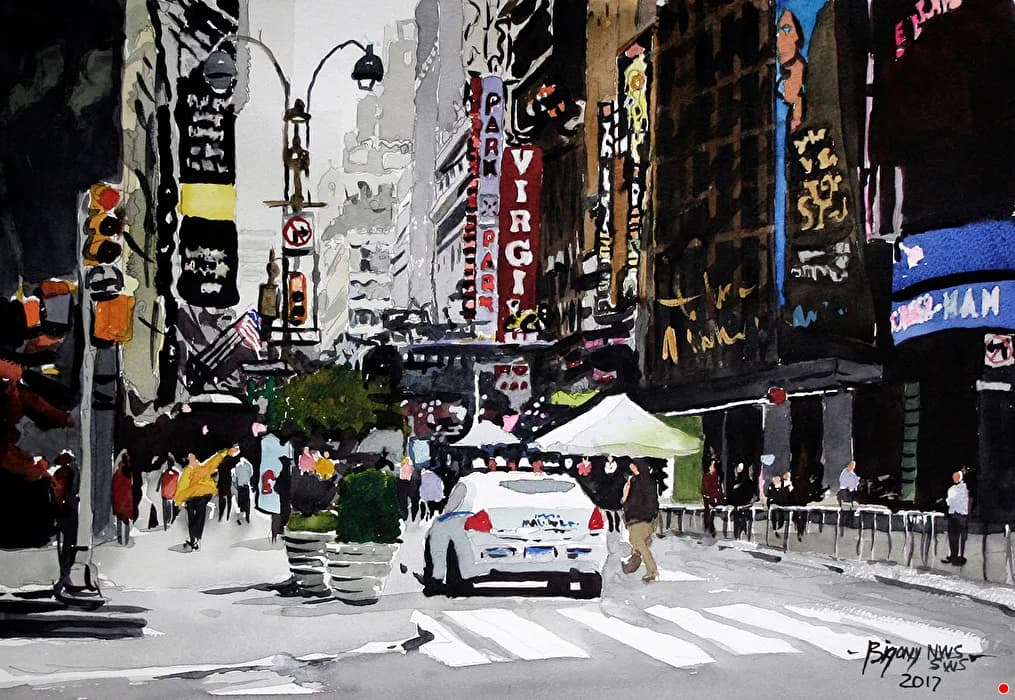 Urban Symphony: A Vibrant Dance of Life in the City Streets