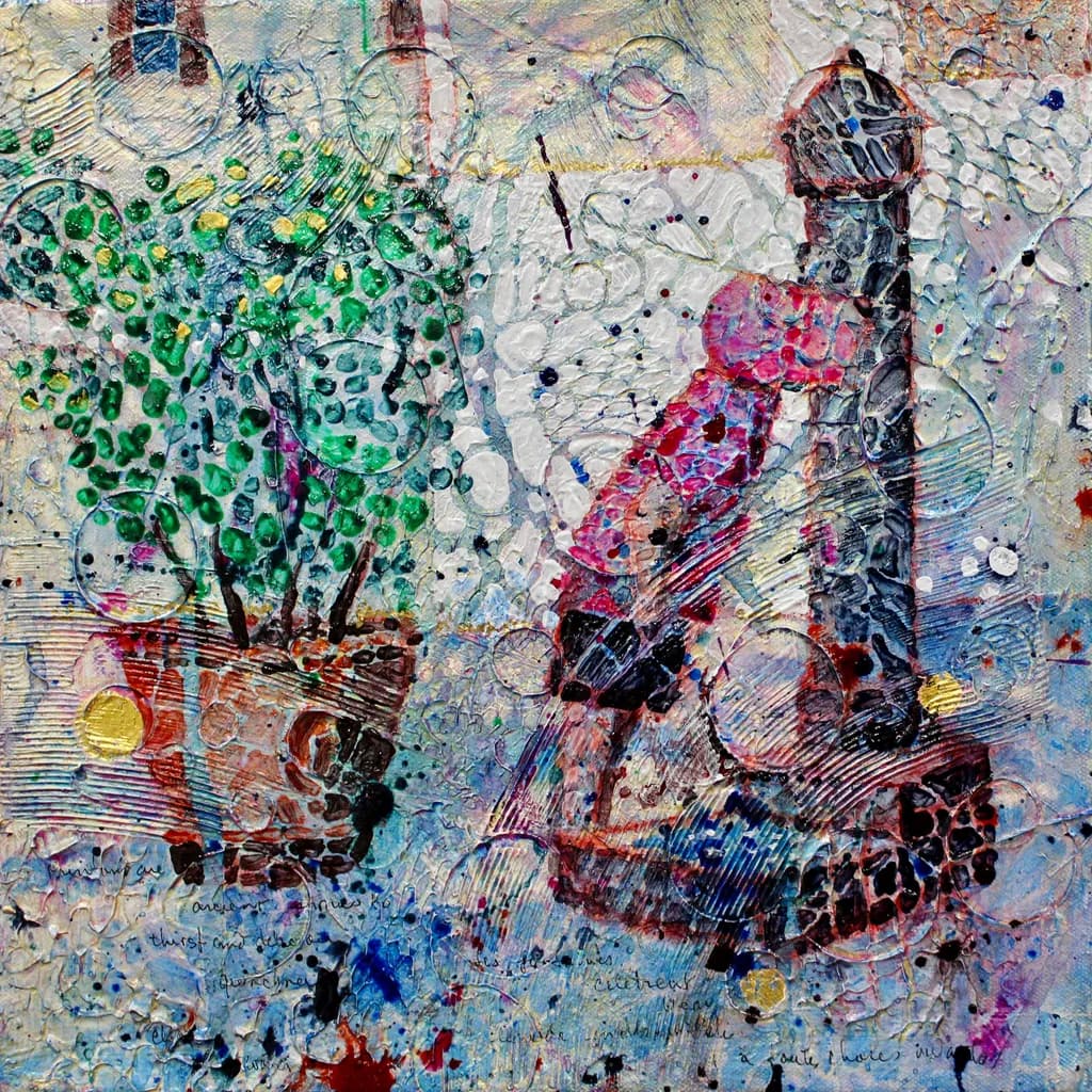 Whimsical Nature: A Colorful Abstract Journey Through Texture and Emotion