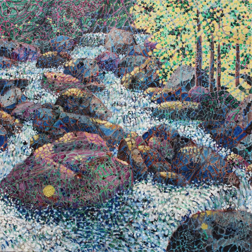 Whispers of the Stream: A Colorful Journey Through Nature's Mosaic