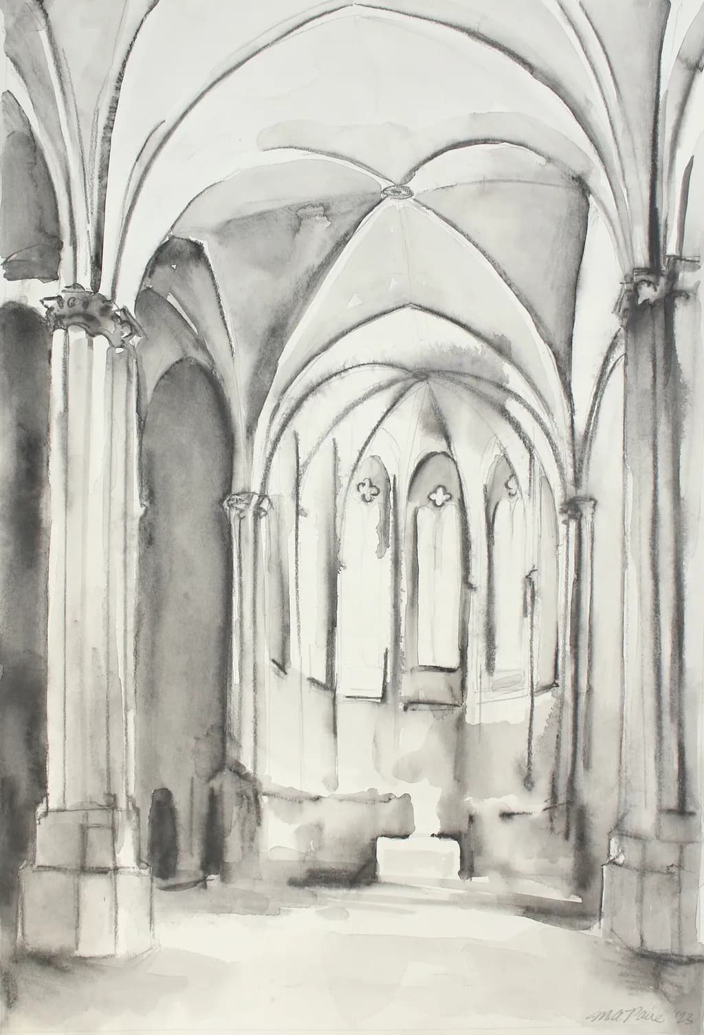 Whispers of Light: A Serene Journey Through Gothic Arches