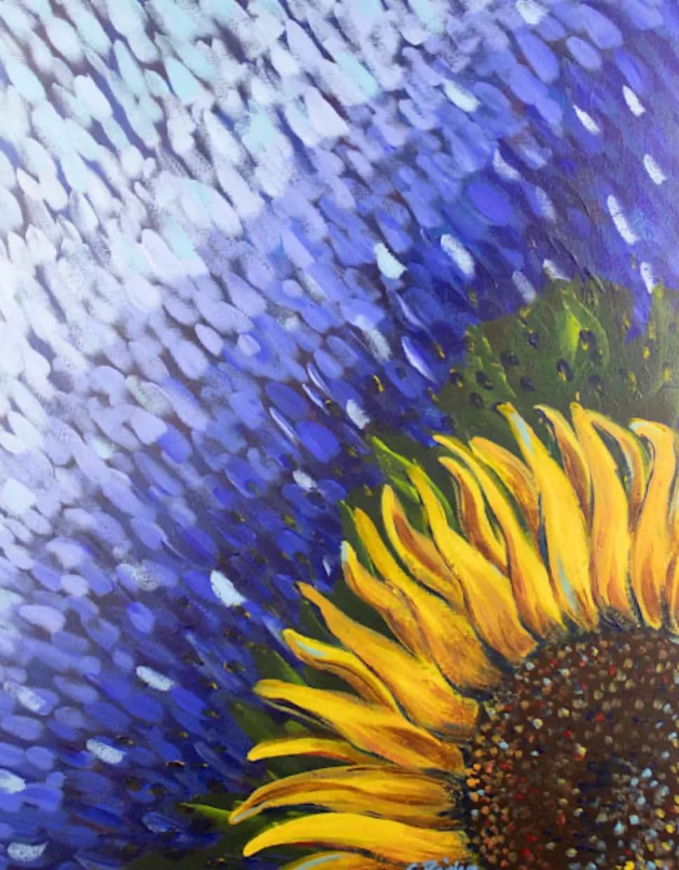 Sunlit Whispers: A Dance of Sunflower and Sky