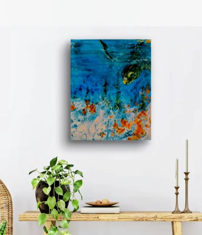 Ocean Dance: A Vibrant Journey Through the Depths of Color and Life!!!
