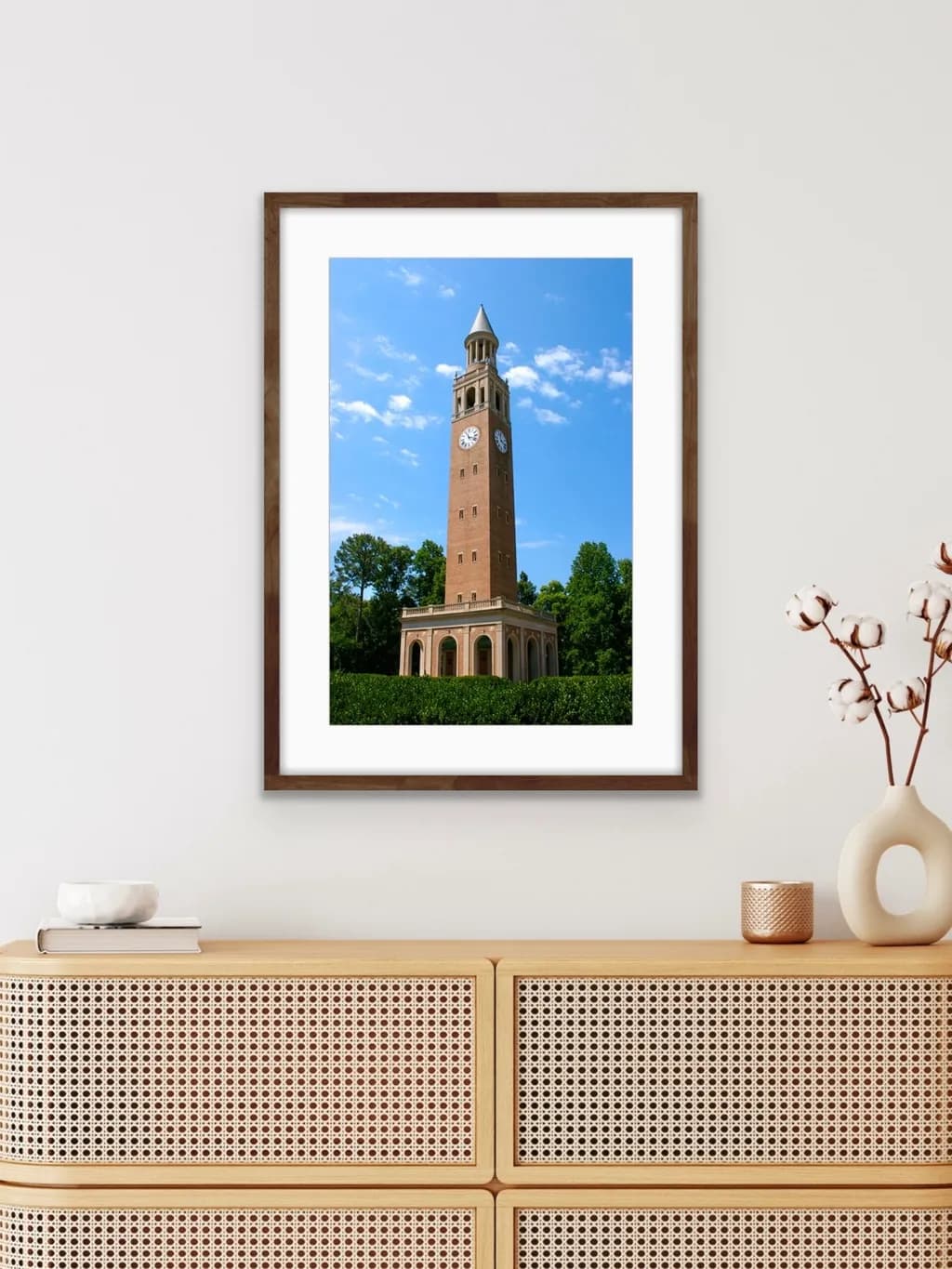 Timeless Elegance: The Majestic Clock Tower Against a Brilliant Sky