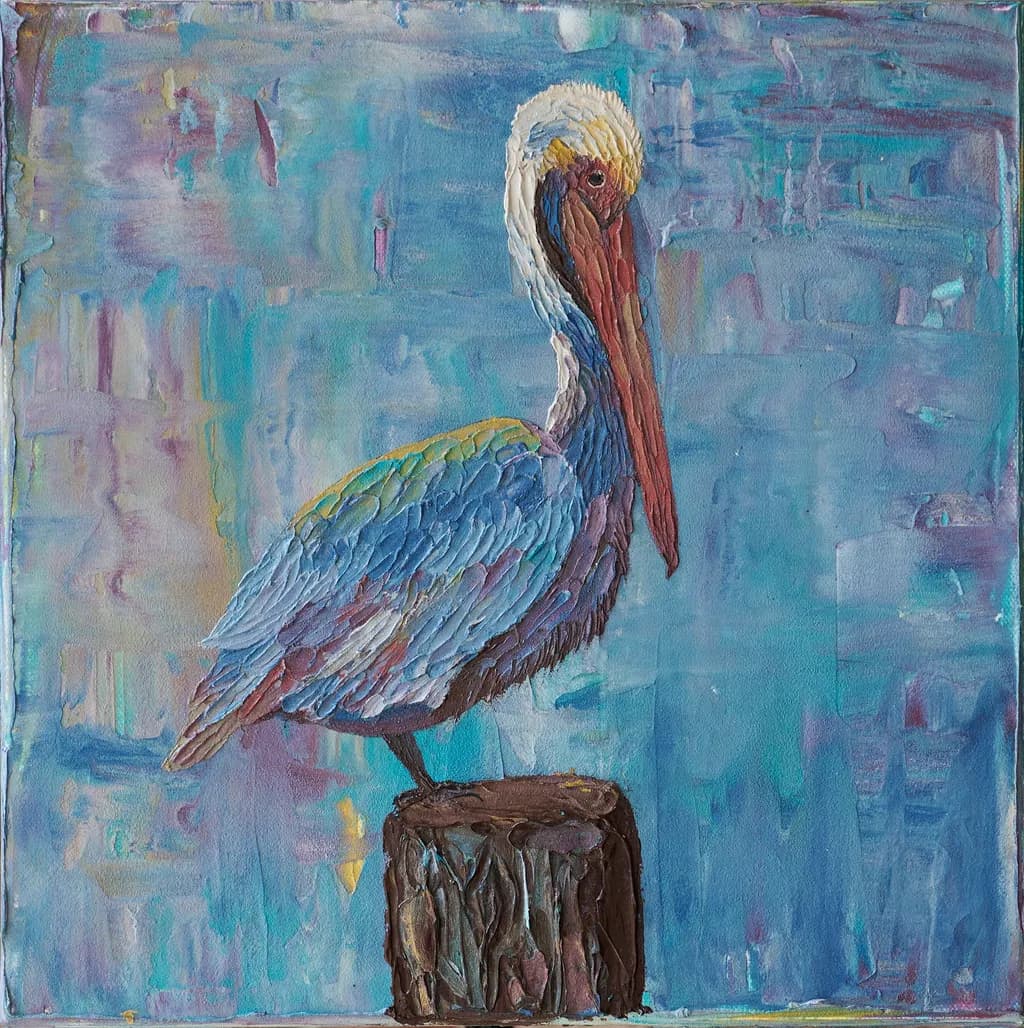 Serenty in Color; a Pelican's Portrait