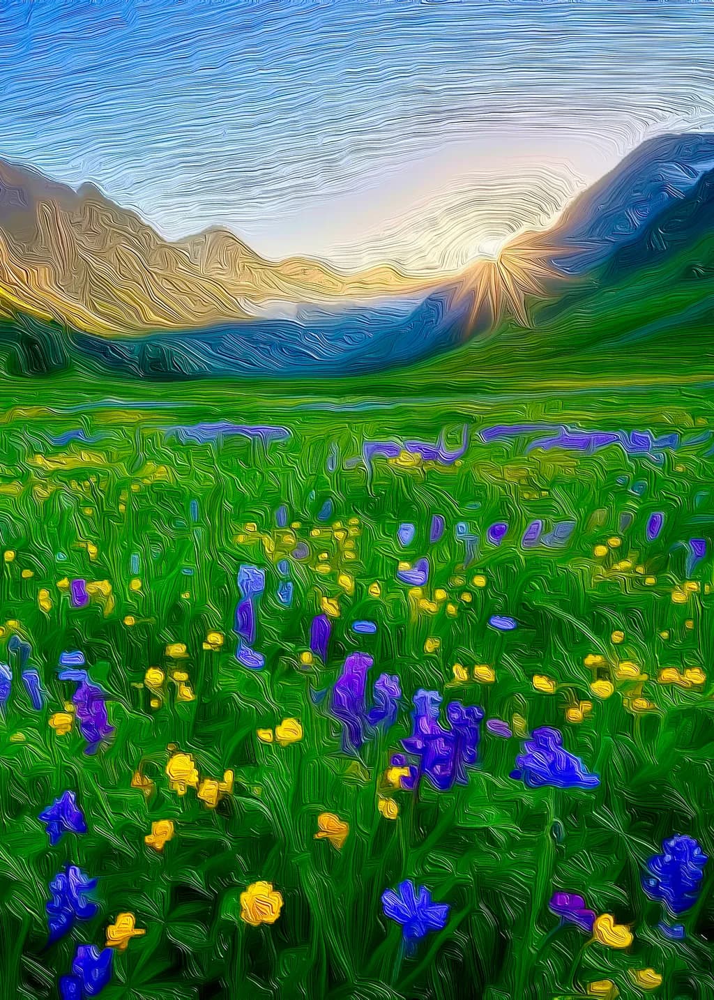 Whimsical Wildflower Symphony: A Journey Through Nature's Palette