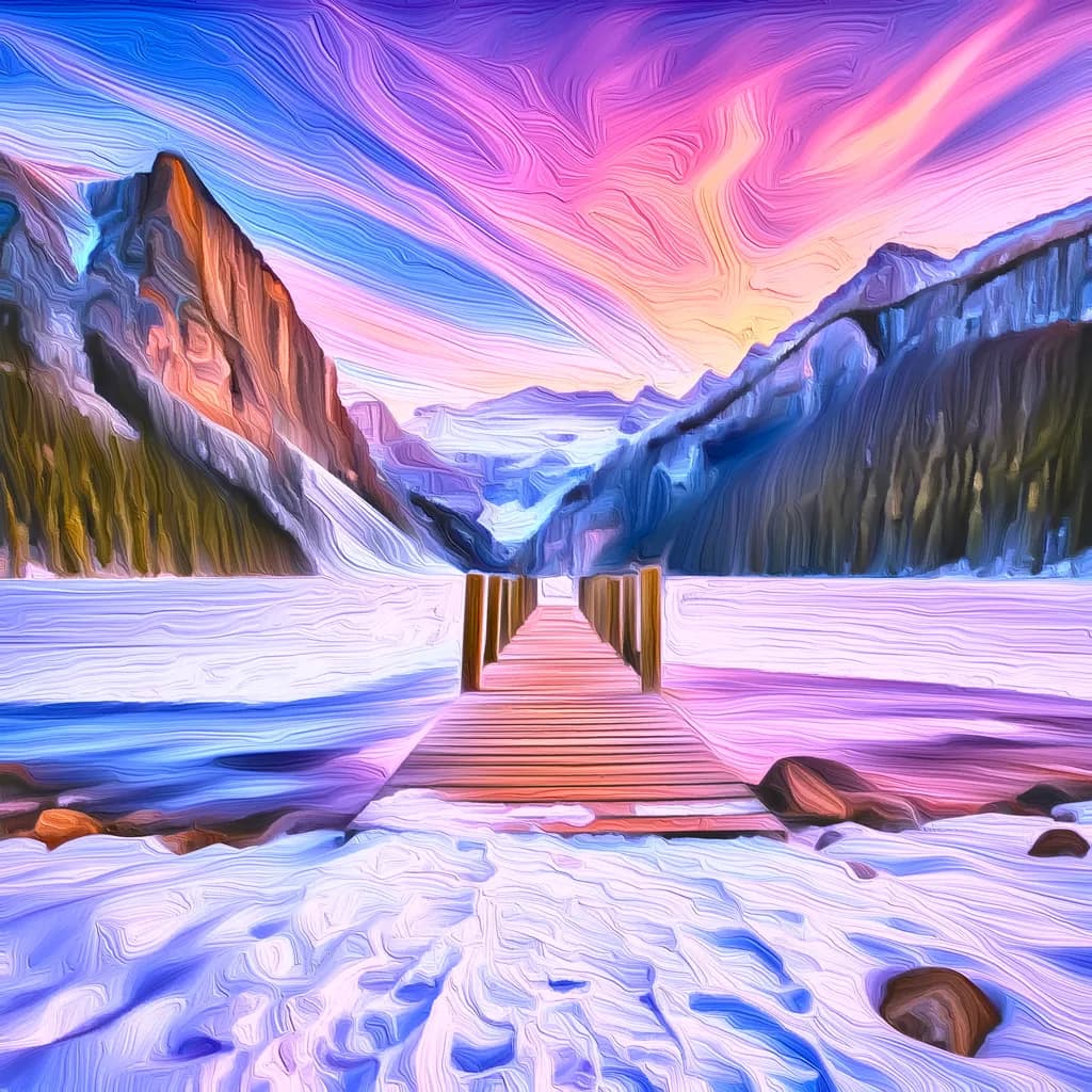 Serenity at Sunset: A Reflective Journey Through Mountain Waters