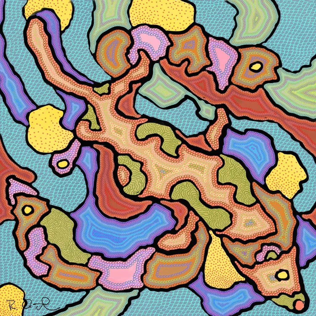 Vibrant Harmony: A Dance of Colors and Shapes in Abstract Expressionism