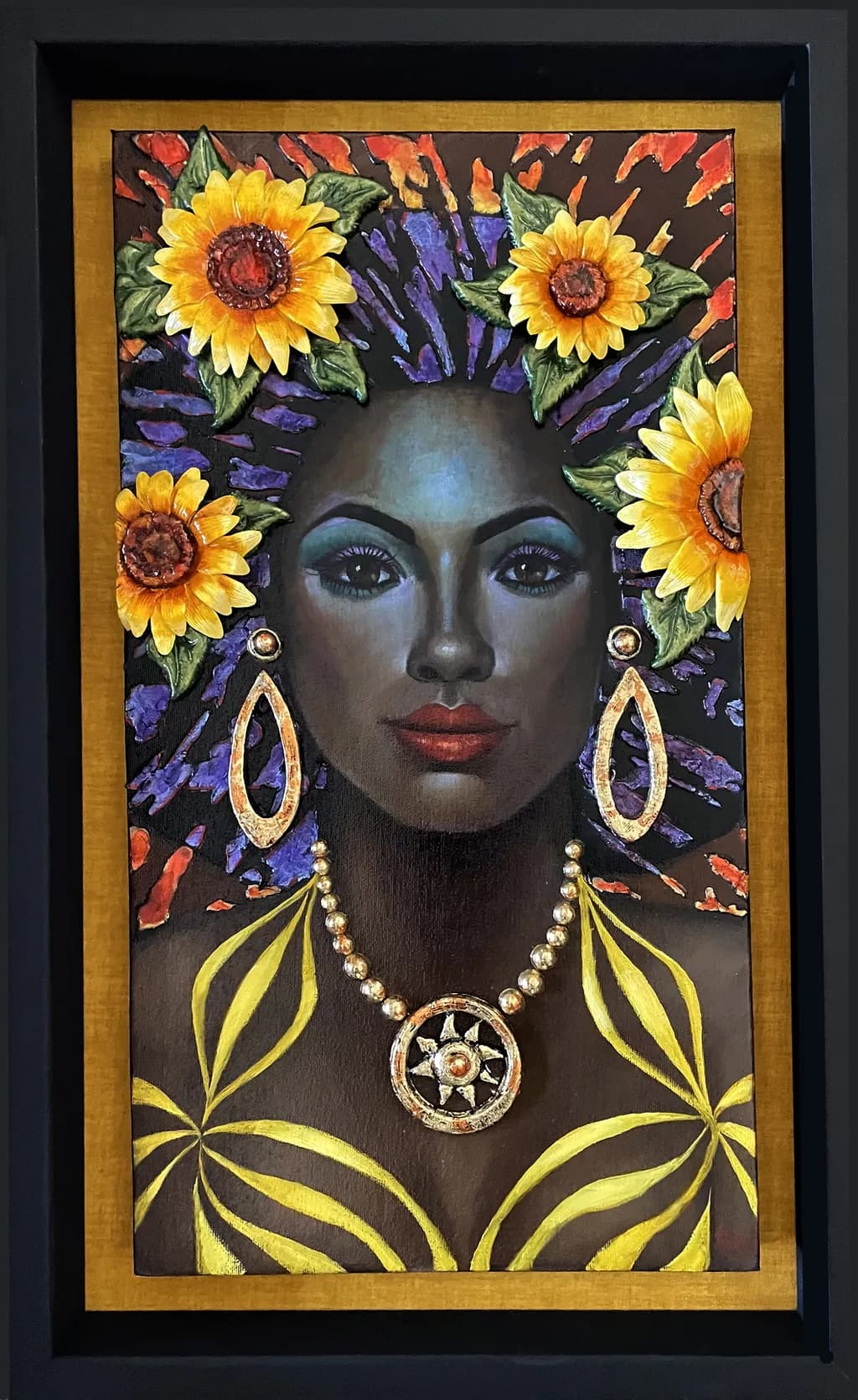 Radiant Elegance: A Portrait of Floral Majesty and Cultural Richness