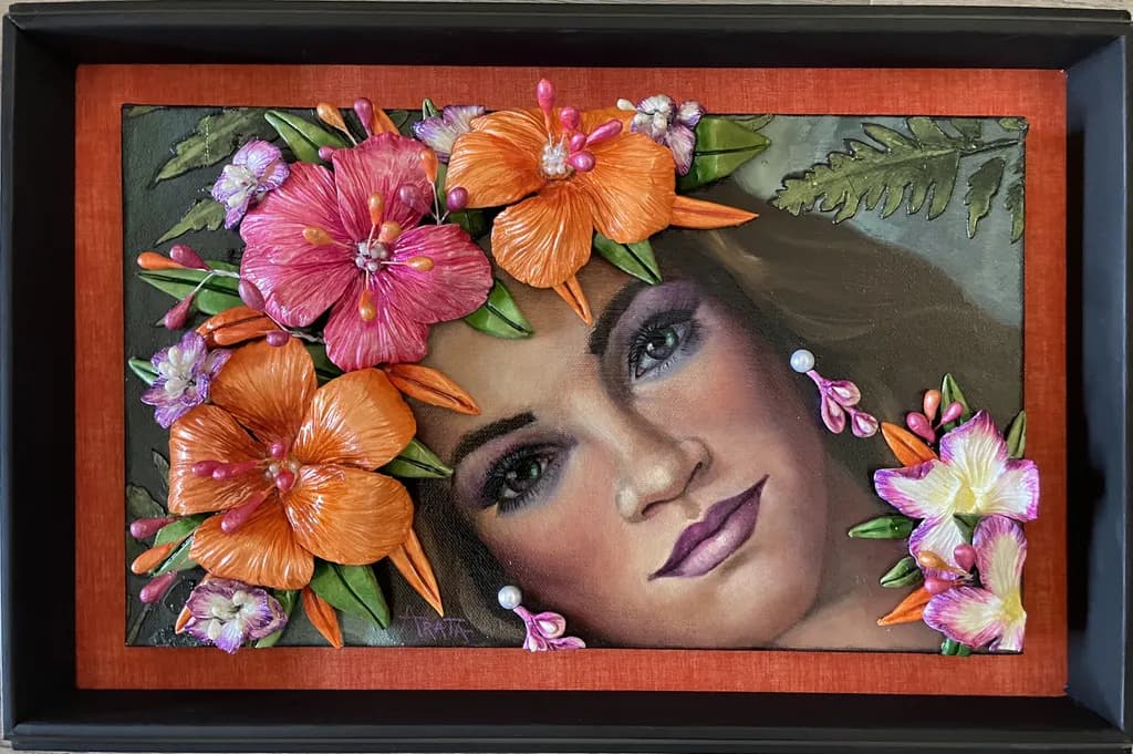 Whispers of Bloom: A Floral Portrait Embracing Nature's Elegance
