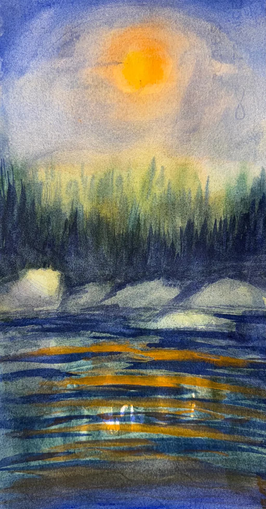 Sunset Reflections: A Serene Evening on the Water