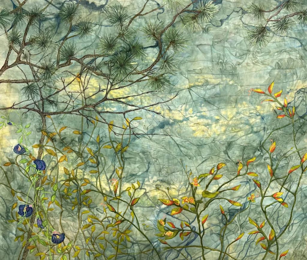 Whispers of Nature: A Serene Tapestry of Flora and Sky
