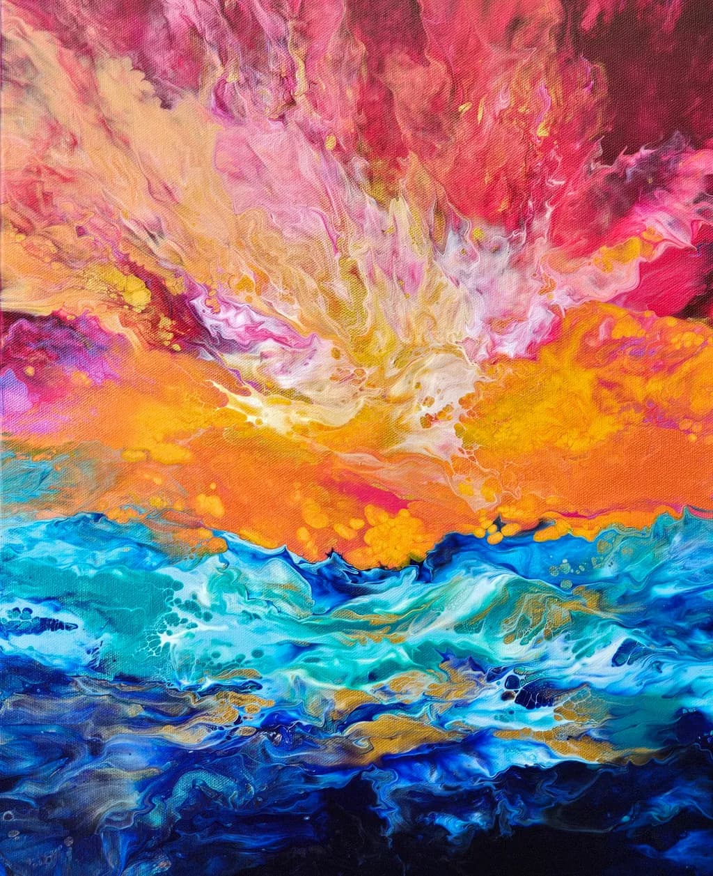 Ocean Sunset Splash