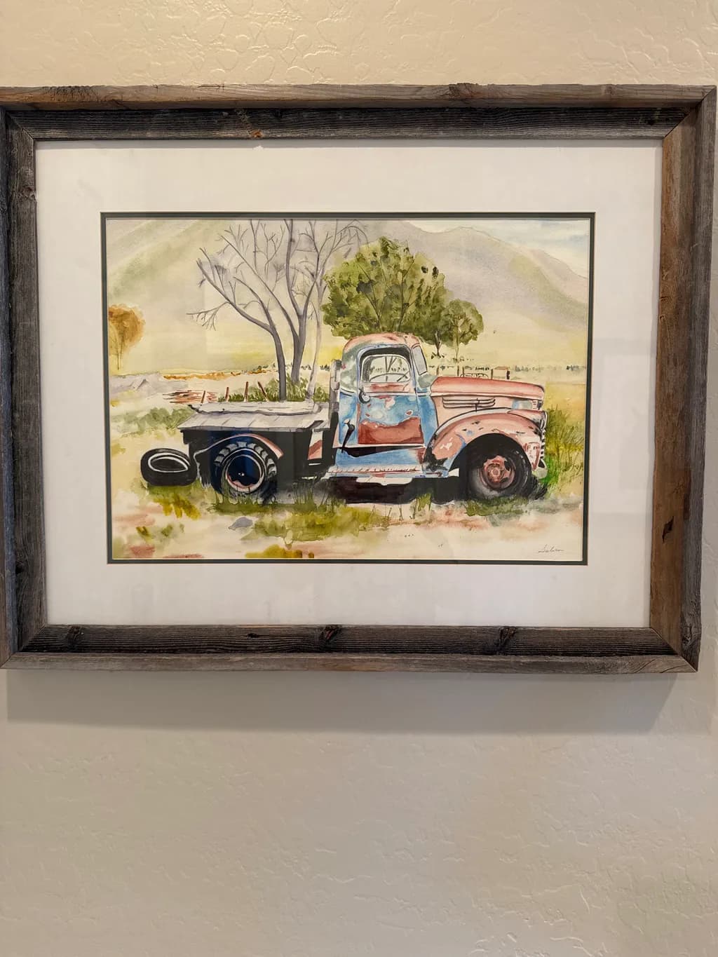 Rustic Reverie: A Watercolor Journey Through Time and Nature's Embrace