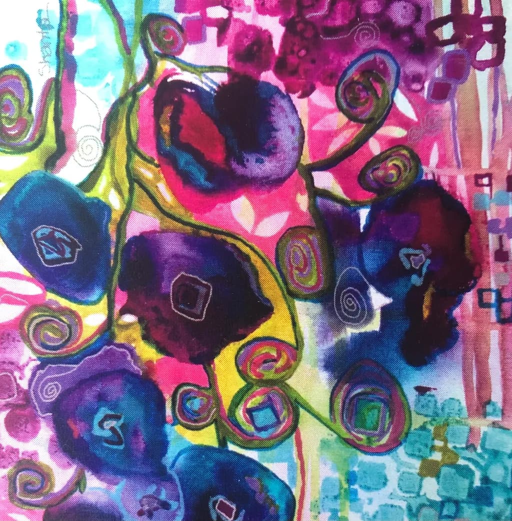 Vibrant Whispers: A 20x20 Acrylic Journey Through Color and Form!