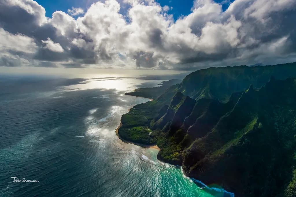 Whispers of the Ocean: A Serene Dance of Waves and Mountains