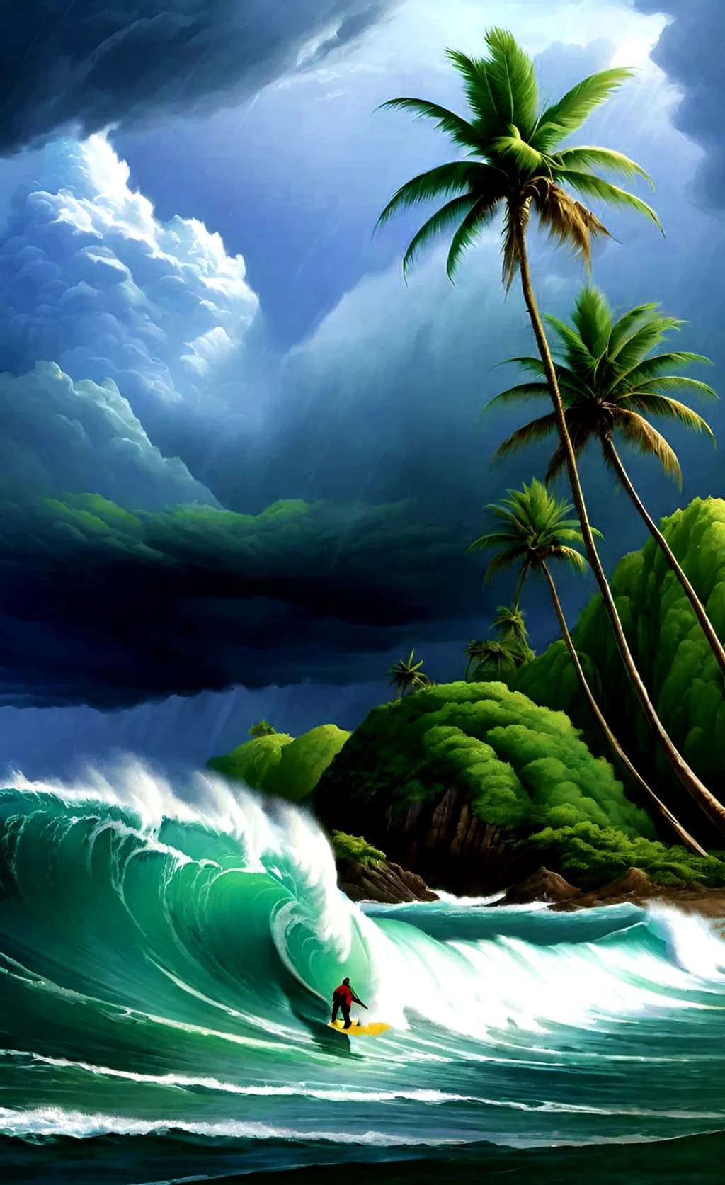 Storm Surfer in Paradise