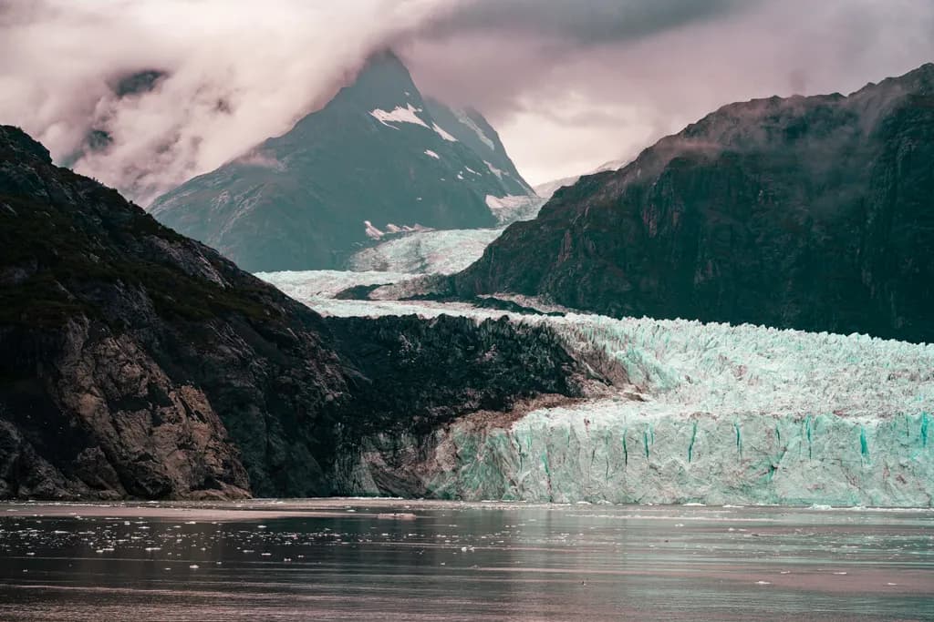 Glacier Among Mountains