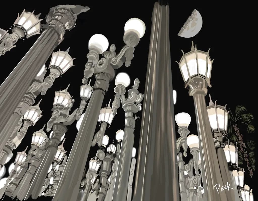 Moonlit Columns