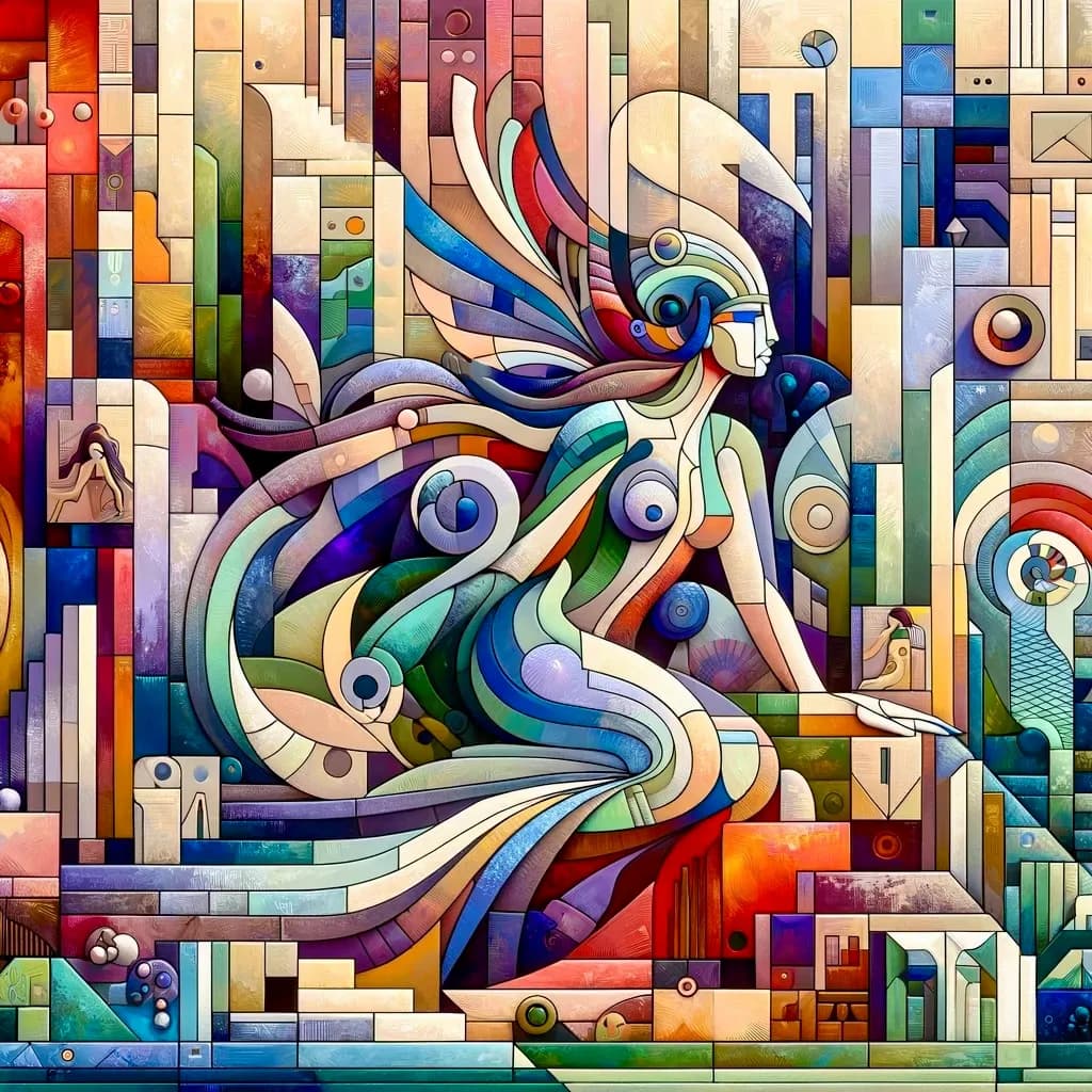 Mermaid in Geometric Harmony
