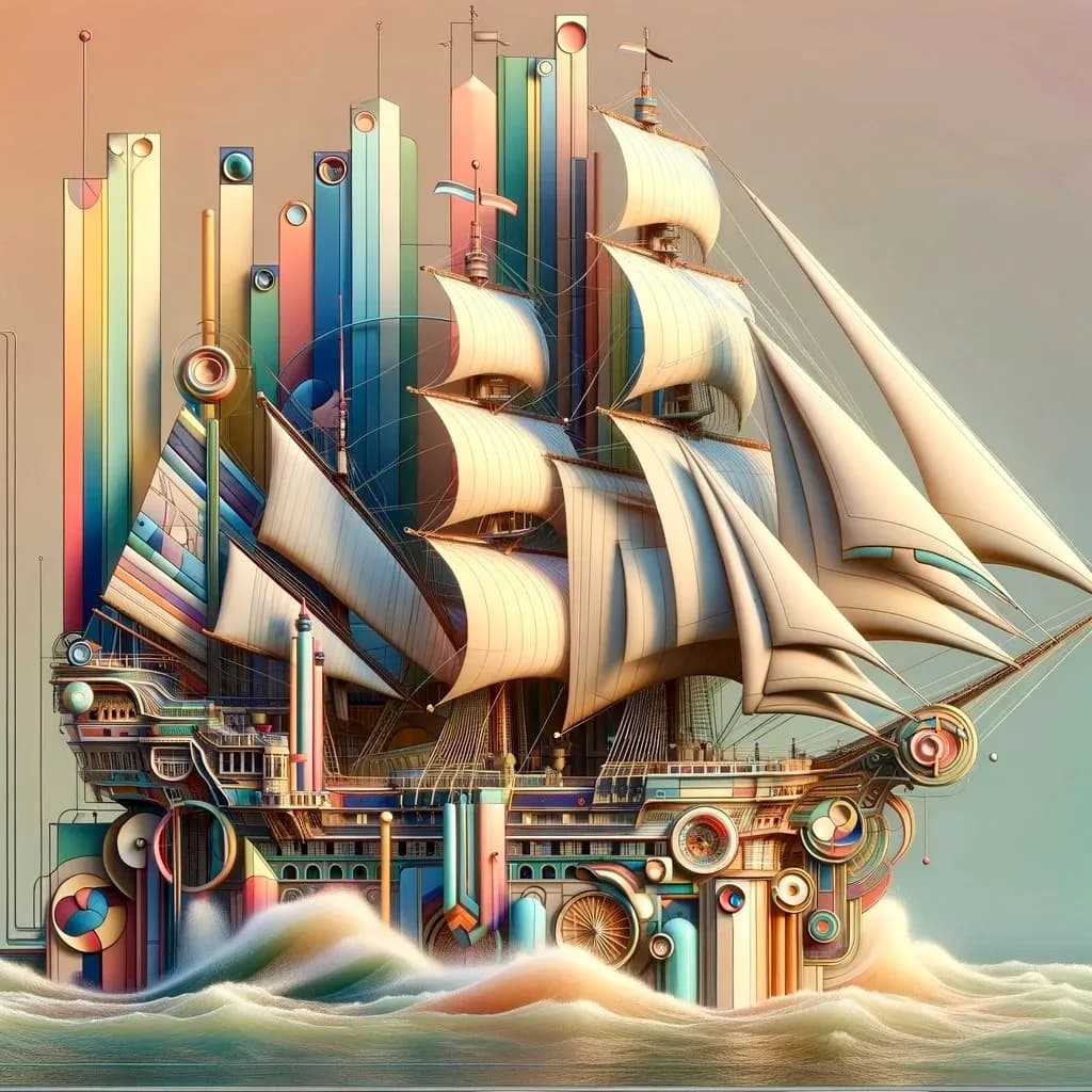 Colorful Warship
