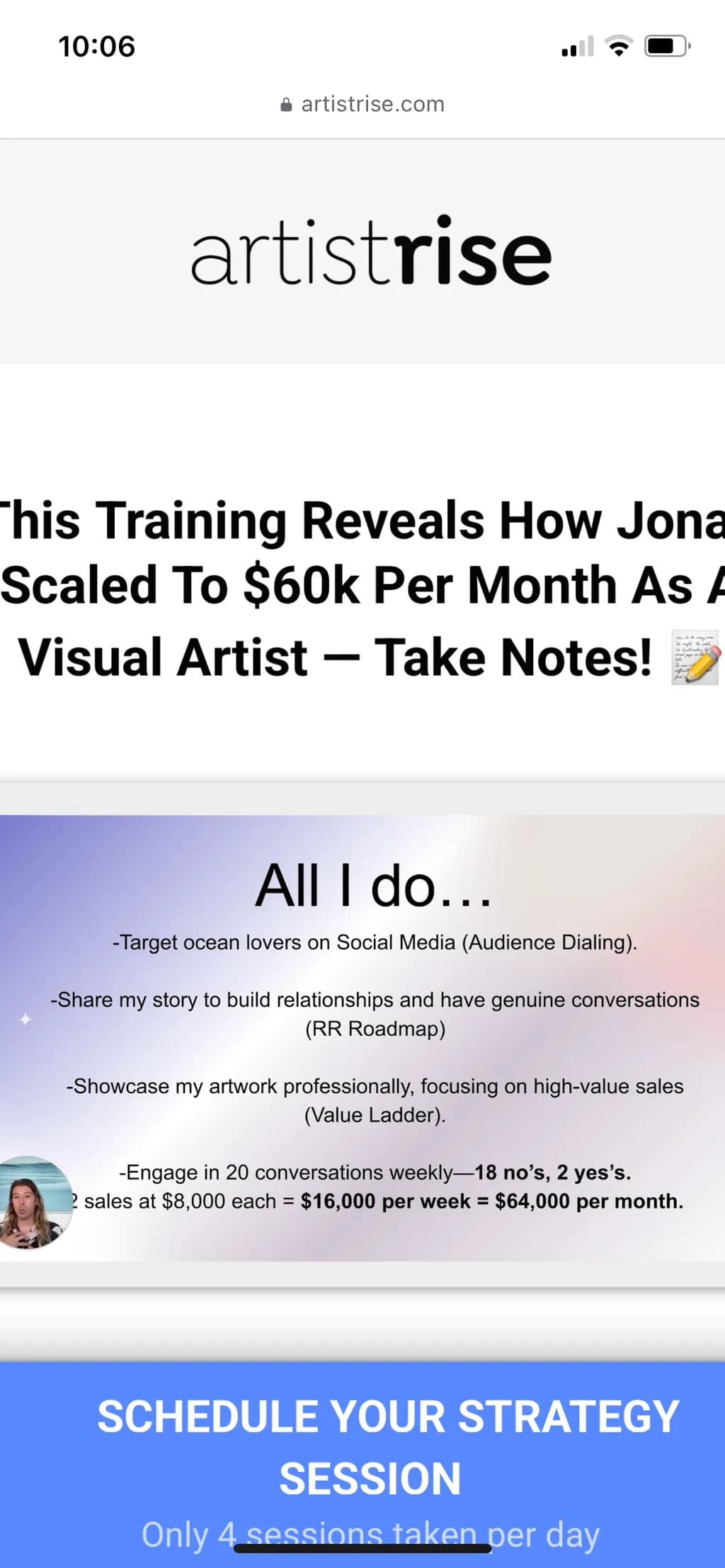 Artistic Success Blueprint