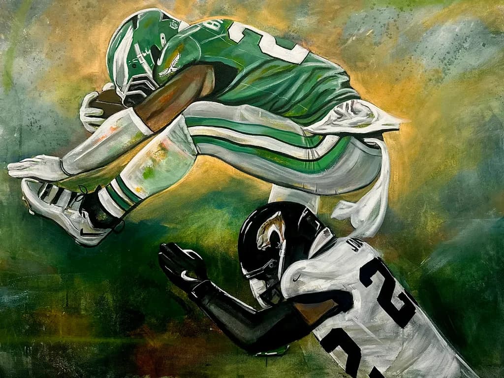 "Leap of Glory: Capturing the Thrill of the Game"