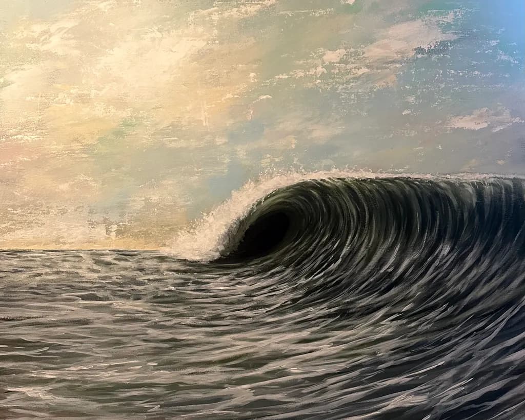 Ocean's Embrace: A Dance of Waves and Sky