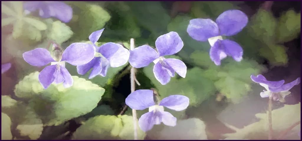 Spring Violet Floral Mug — Delicate Petals Ceramic Coffee Mug