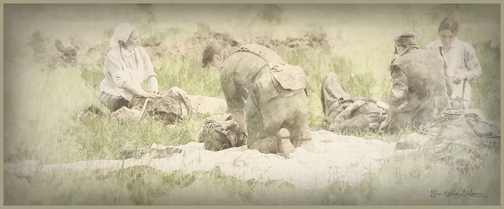Tending the Wounded — Quiet Compassion on the Battlefield