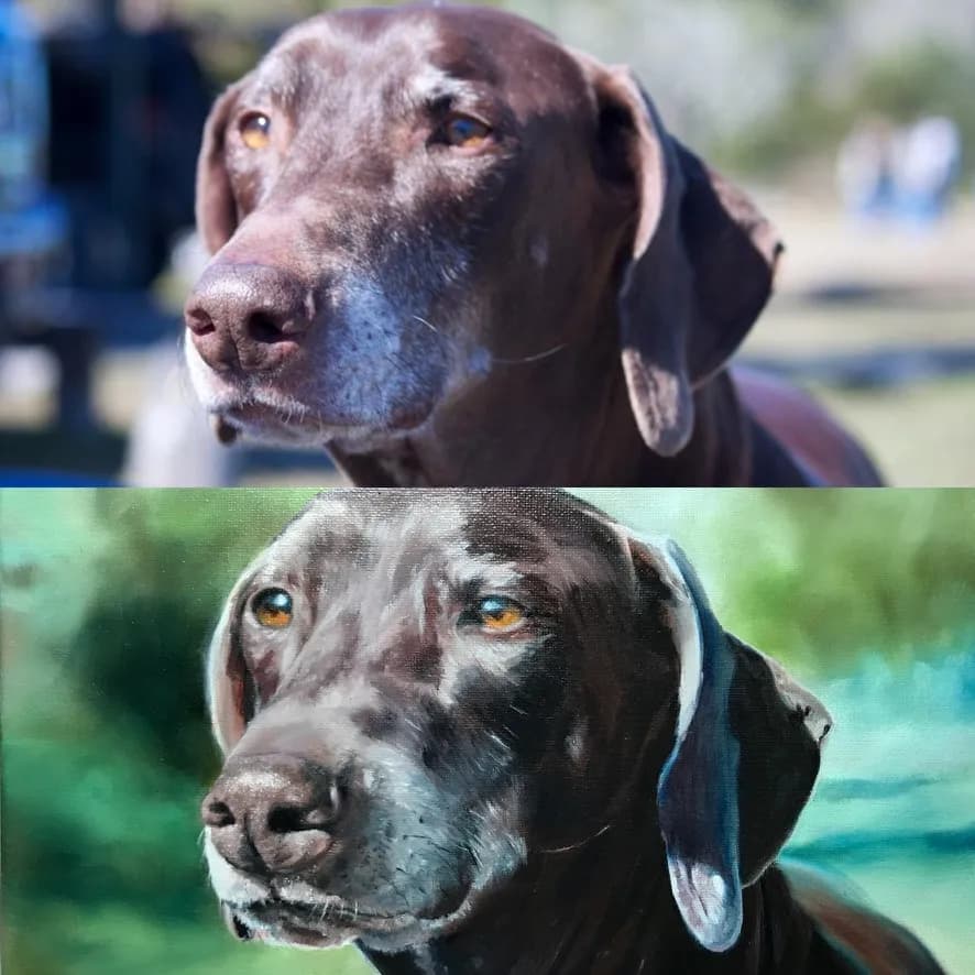 Whispers of Loyalty: A Portrait of a Beloved Companion
