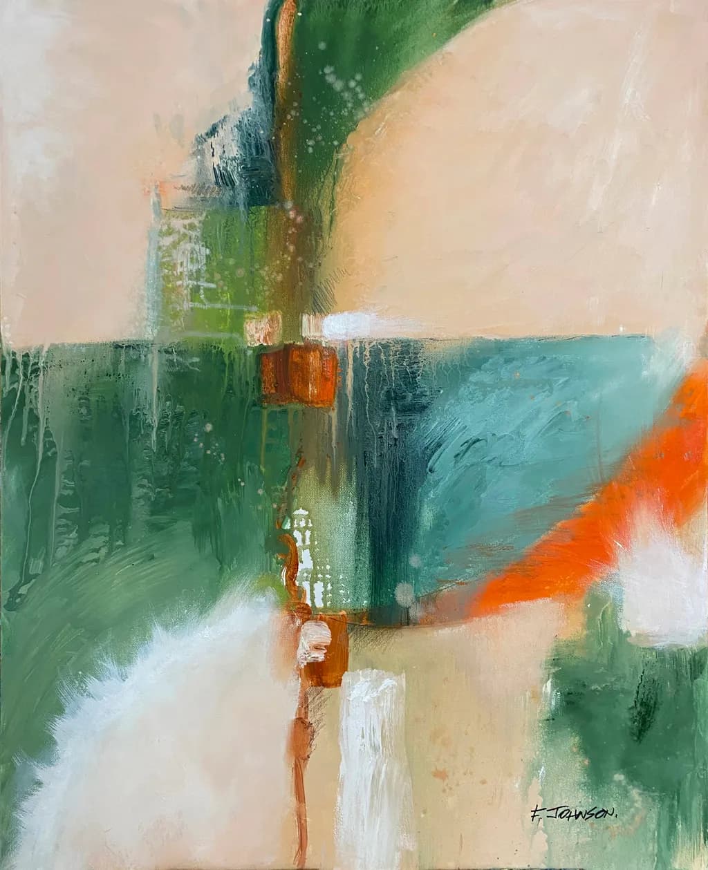 Whispers of Nature: An Abstract Journey Through Color and Emotion