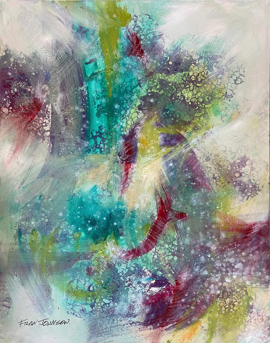 Vibrant Whispers: An Abstract Journey Through Color and Texture