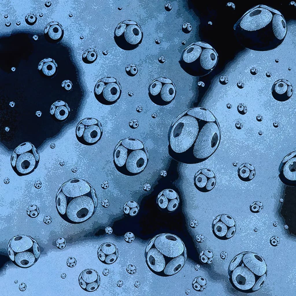 Blue Spheres Cluster