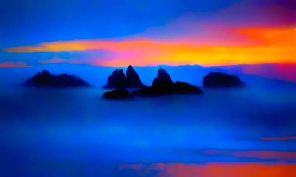 Whispers of Twilight: A Dreamy Seascape at Dusk