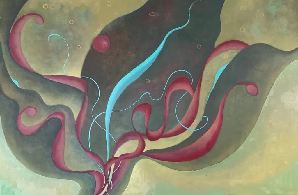 Whispers of Color: A Dance of Fluid Forms and Harmonious Hues