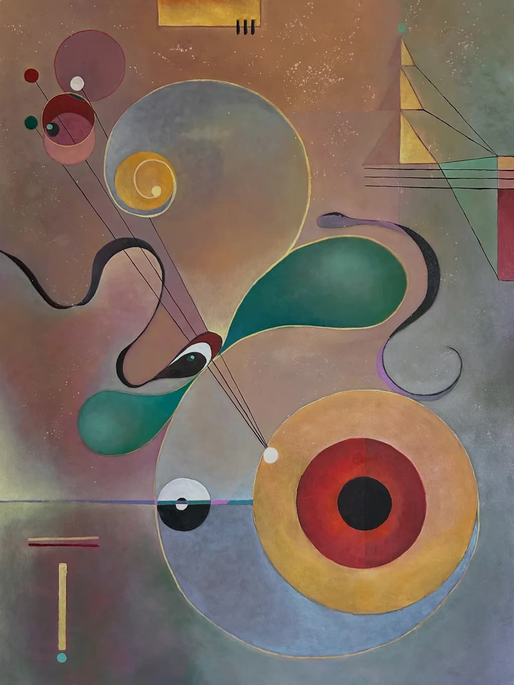 Ethereal Harmony: A Dance of Shapes and Colors in Abstract Expressionism