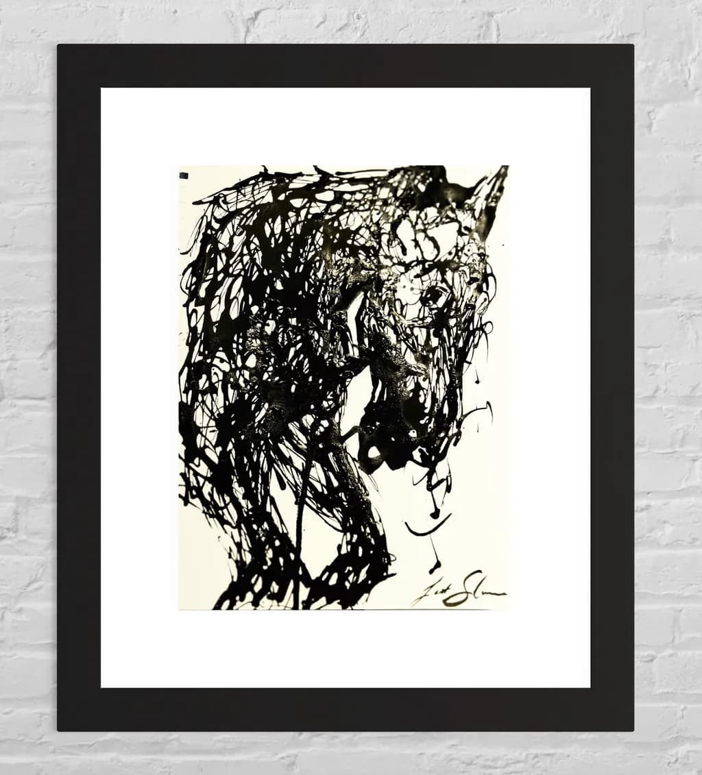 Whispers of the Wild: An Abstract Expression of Animal Spirit in Black and White