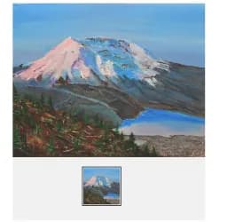 Pink Mountain, Blue Lake