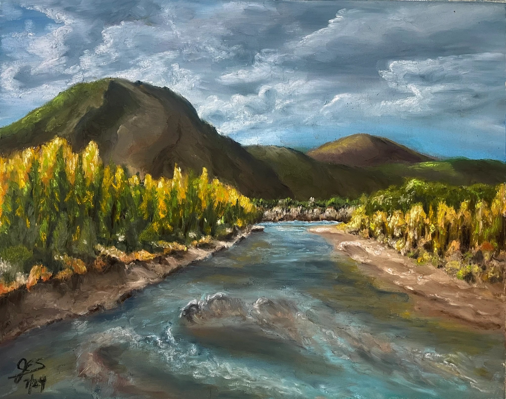Flathead River in glacier national park