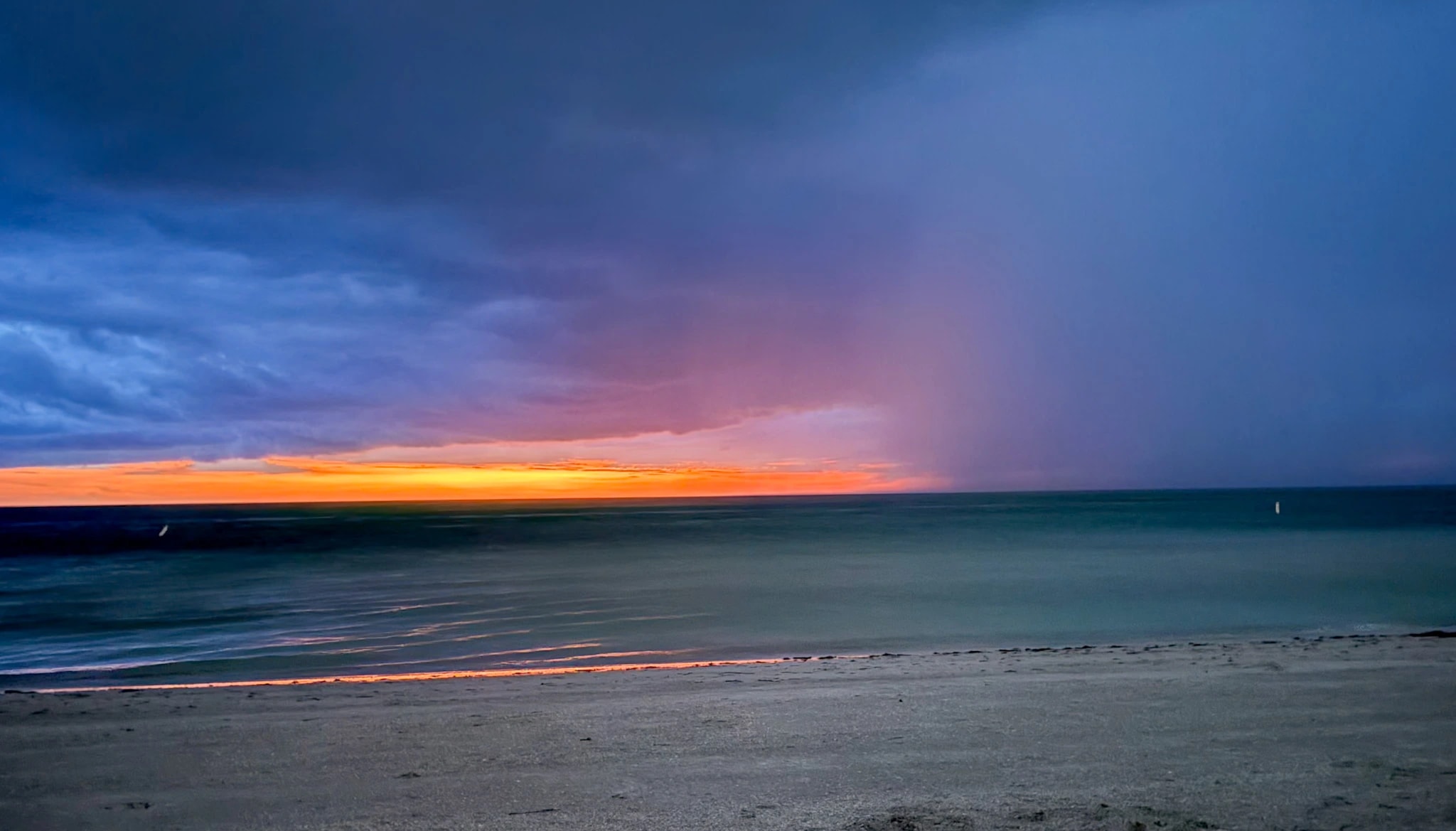 Stormy Beach Sunset