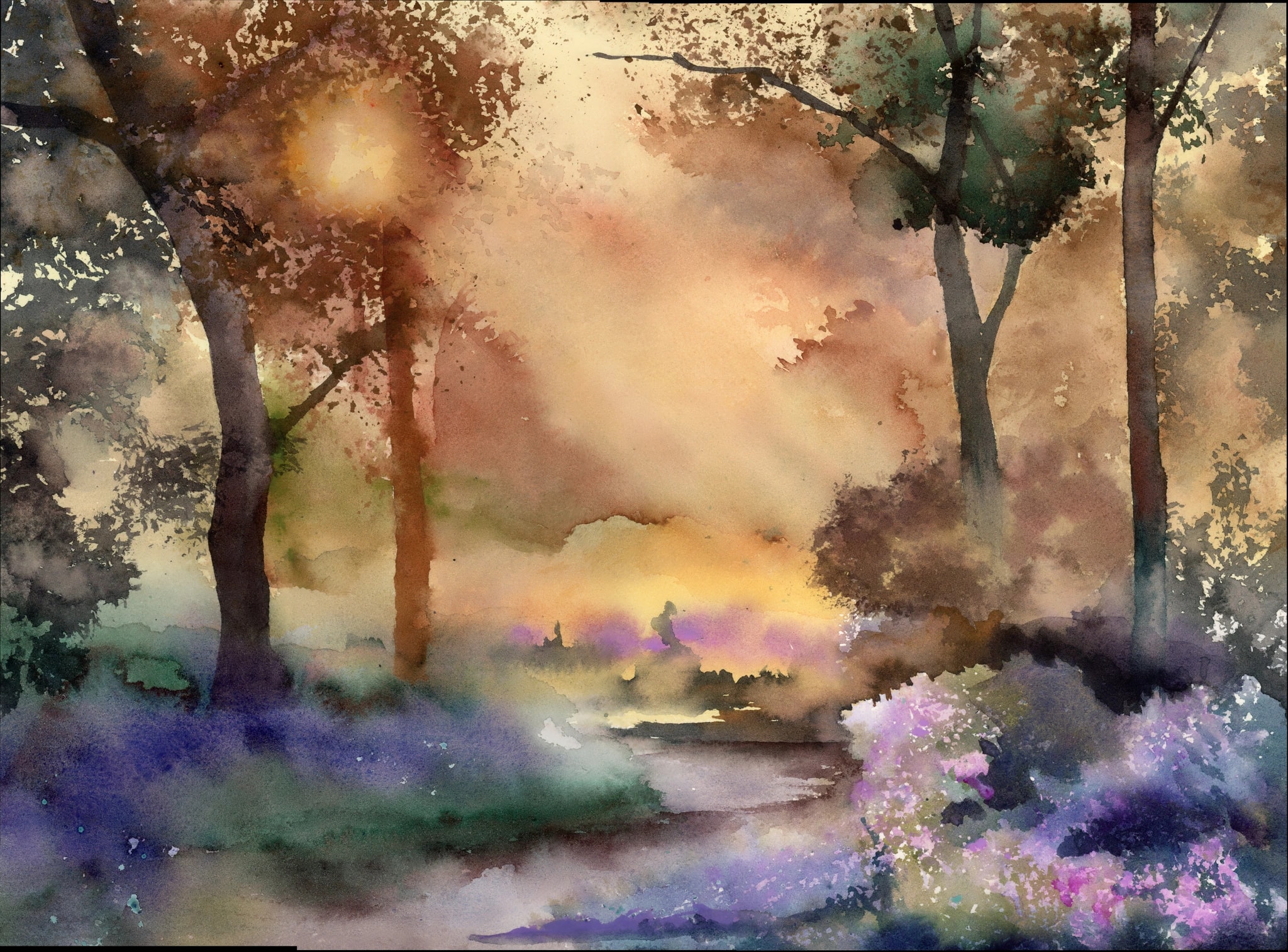 Golden Hour, Violet Path