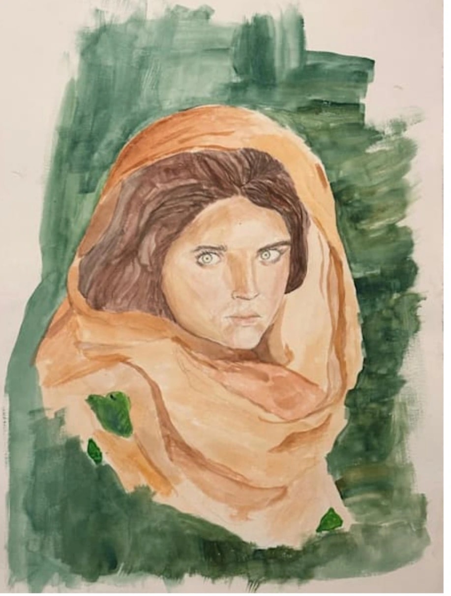 Ochre Veil Portrait