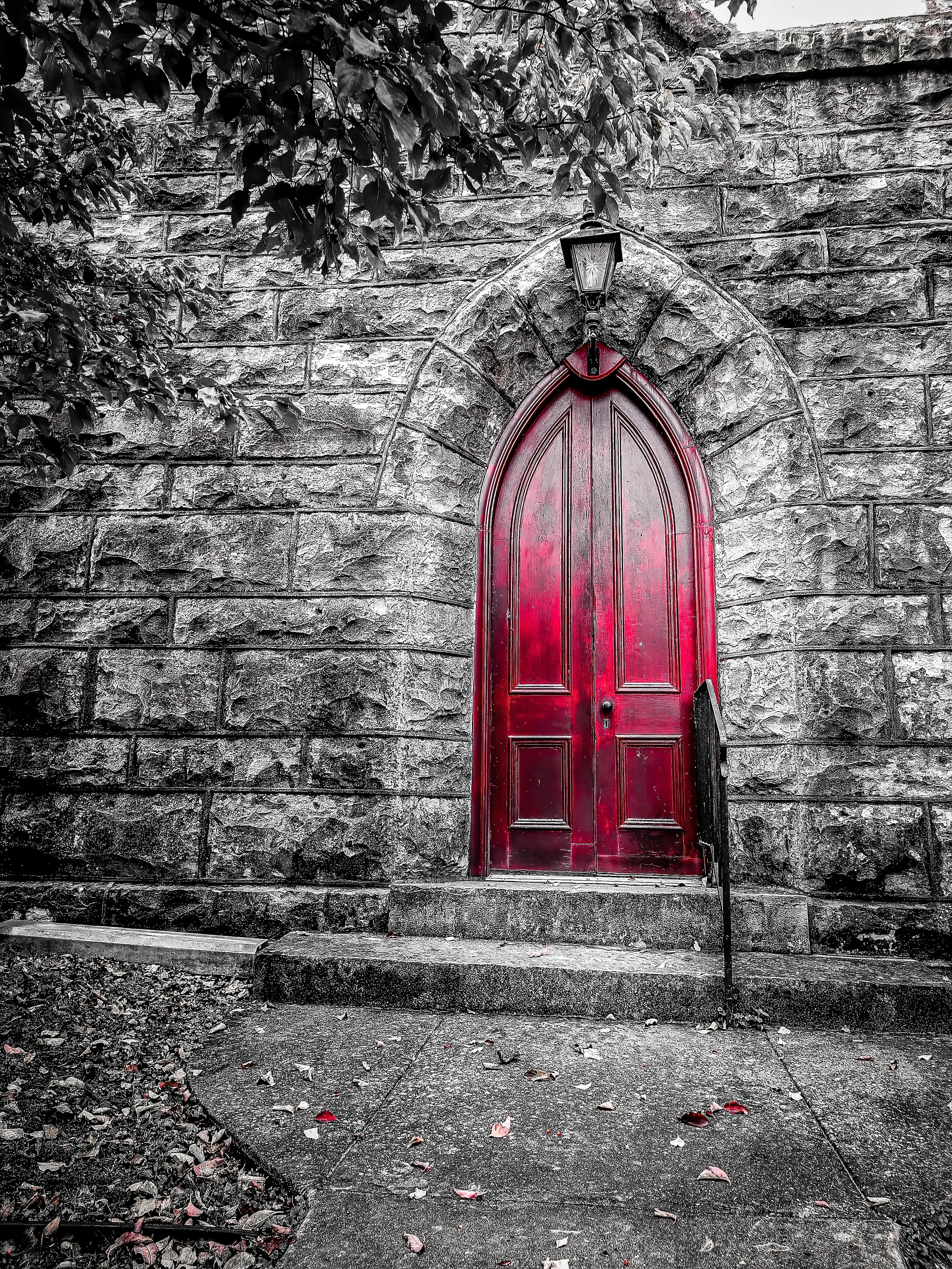 Gothic Red Door