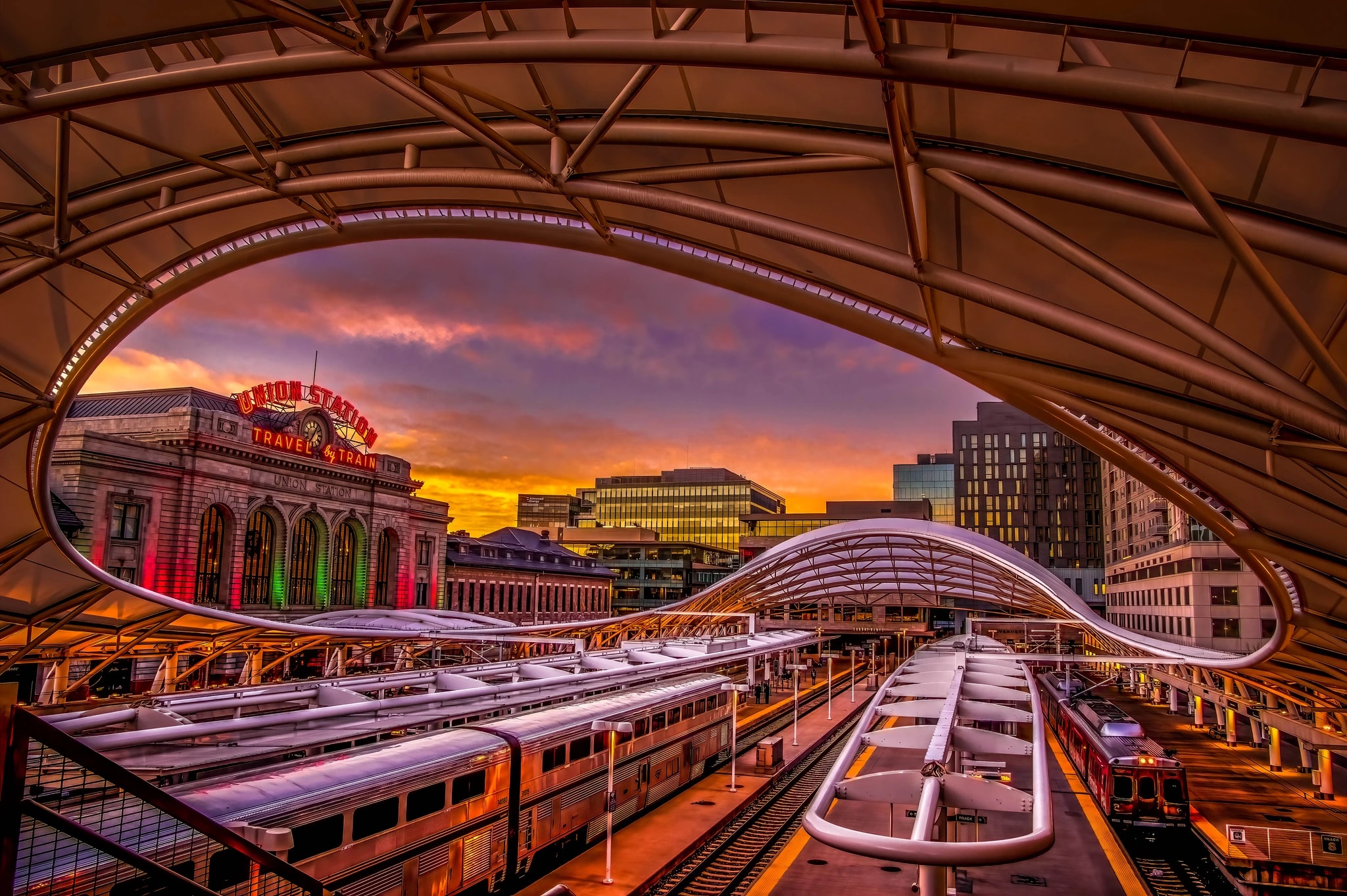 Denver Union Station Sunrise