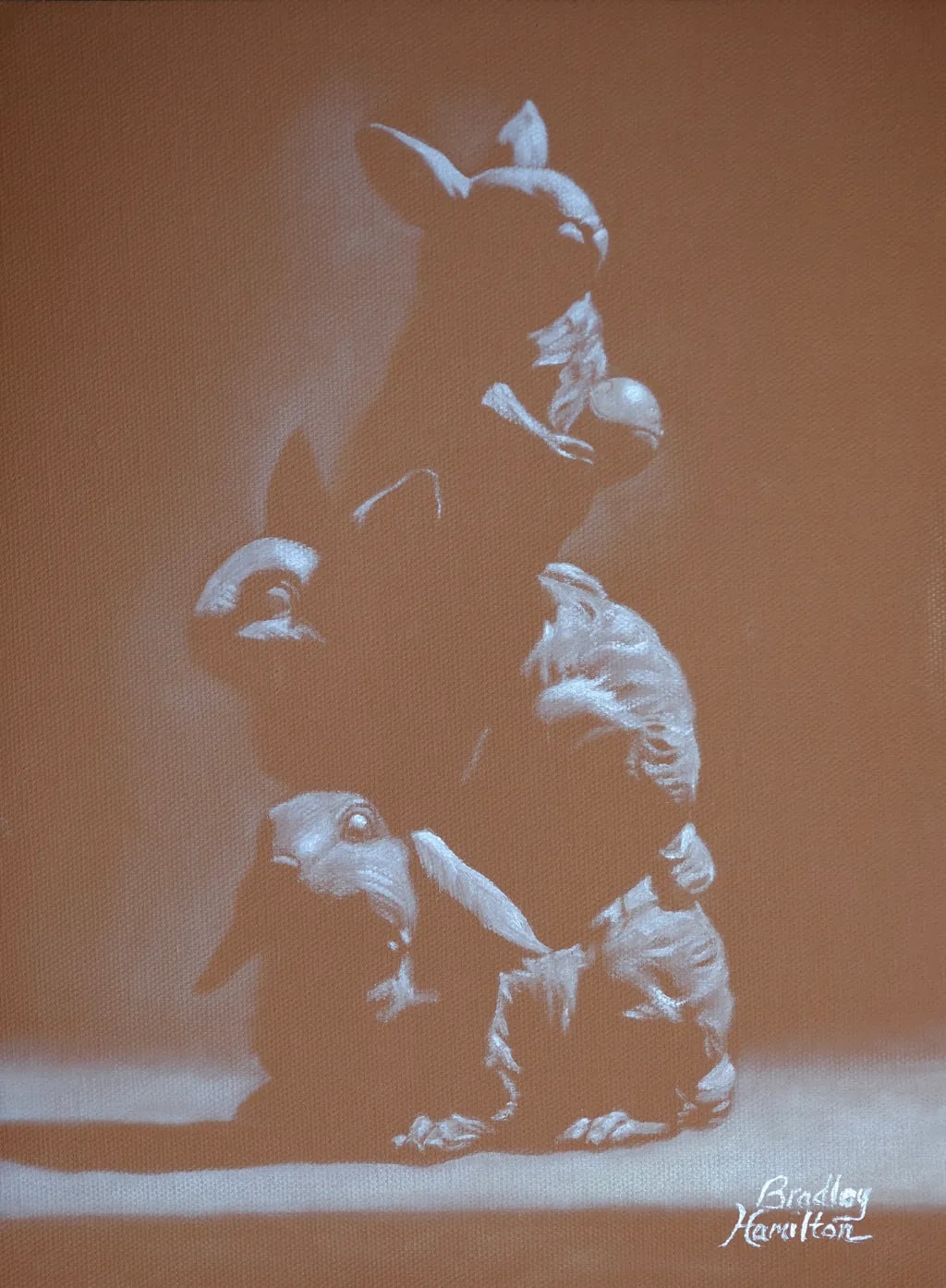 Rabbit Sculpture Shadows