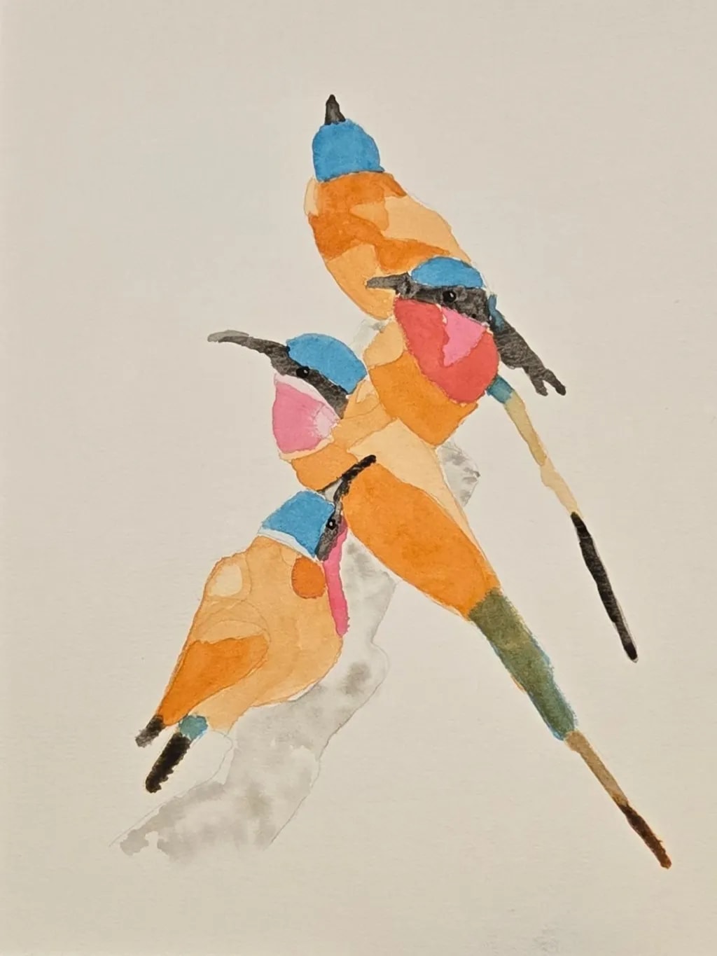 Colorful Companions: Southern Carmine Bee-eaters