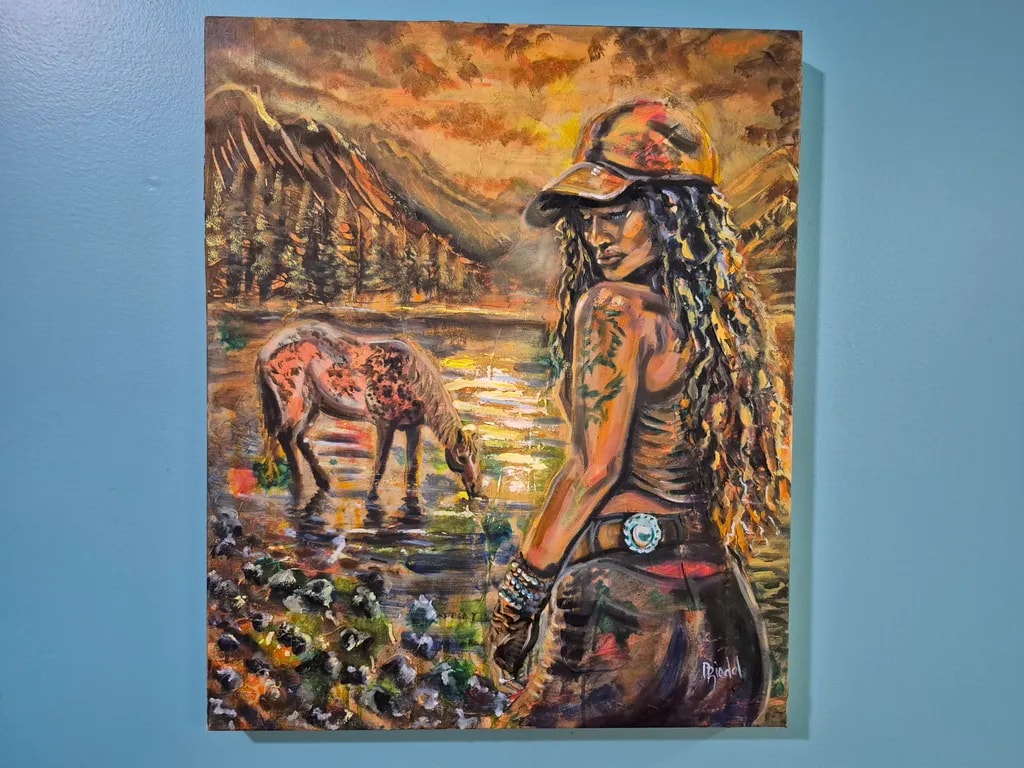 Mountain Lake Encounter