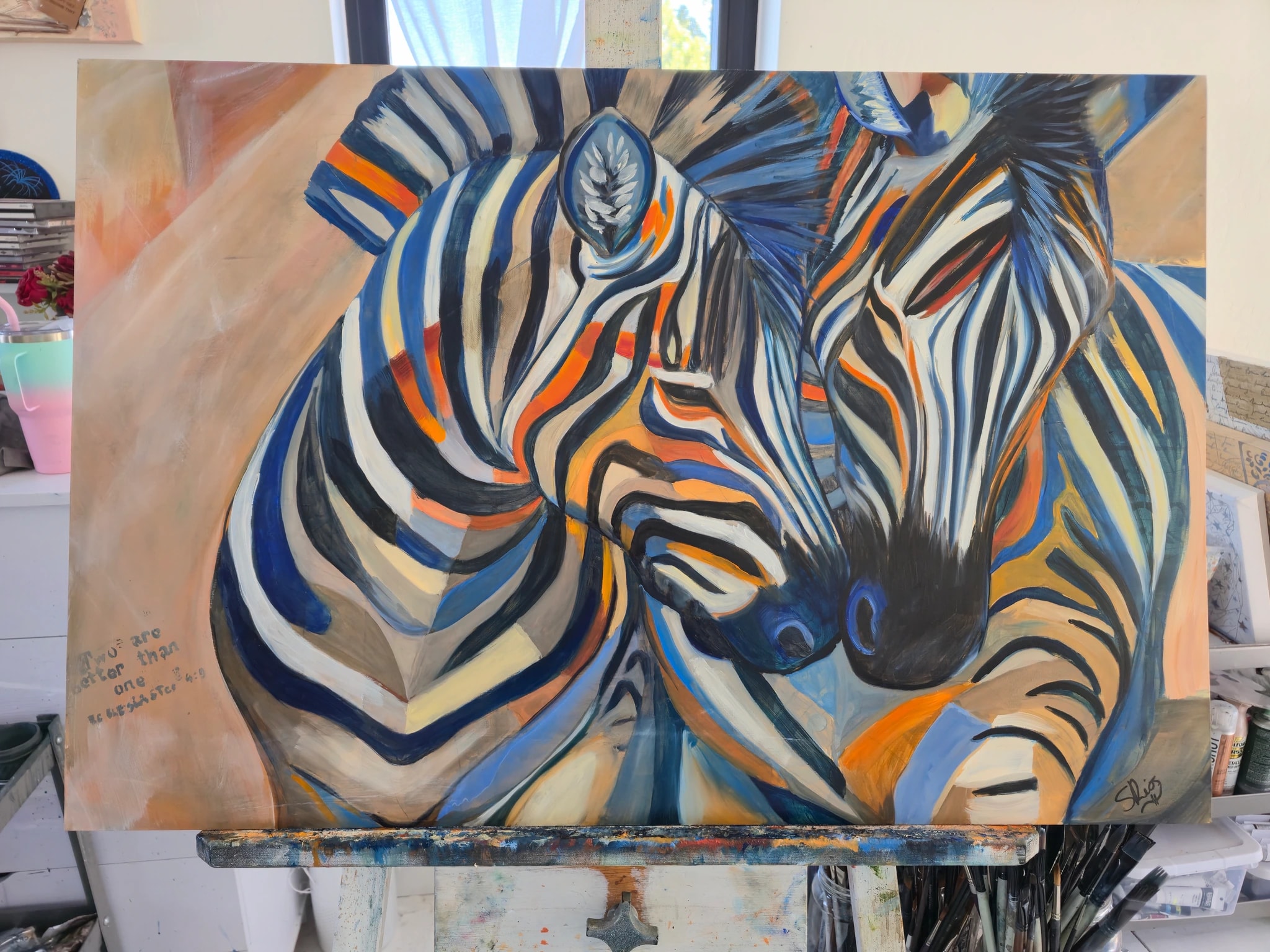 Chromatic Zebra Embrace
